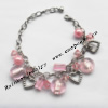 Lampwork & Acrylic & CCB Bracelets,9.4-inch,Sold by bag