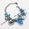Lampwork & Acrylic & CCB Bracelets,9.4-inch,Sold by bag