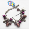 Lampwork & Acrylic & CCB Bracelets,9.4-inch,Sold by bag