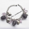 Lampwork & Acrylic & CCB Bracelets,9.4-inch,Sold by bag