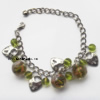 Lampwork & Acrylic & CCB Bracelets,9.4-inch,Sold by bag