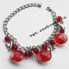 Lampwork & Acrylic & CCB Bracelets 9.4-inch, Sold by bag