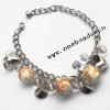 Lampwork & Acrylic & CCB Bracelets 9.4-inch, Sold by bag