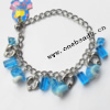 Lampwork & Acrylic & CCB Bracelets 9.4-inch, Sold by bag