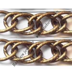 Aluminum Chains Link's Size : 23.3x16.9mm, Sold by Group