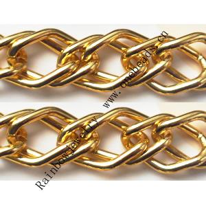 Aluminum Chains Link's Size : 22.4x14.5mm, Sold by Group