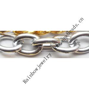 Aluminum Chains Link's Size : 20.3x15.1mm, Sold by Group