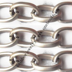 Aluminum Chains Link's Size : 24x17mm, Sold by Group