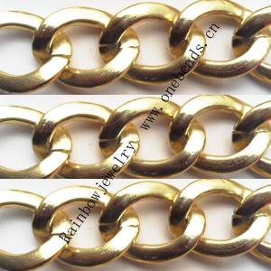 Aluminum Chains Link's Size : 21.9x17.3mm, Sold by Group