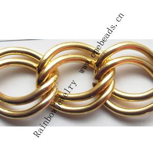 Aluminum Chains Link's Size : 27.4x21.2mm, Sold by Group