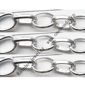 Aluminum Chains Link's Size : 19x13.1mm, Sold by Group