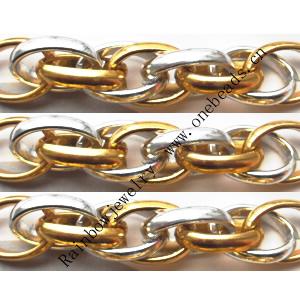 Aluminum Chains Link's Size : 19x13.1mm, Sold by Group