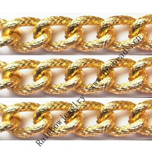 Aluminum Chains Link's Size : 17.1x11.6mm, Sold by Group
