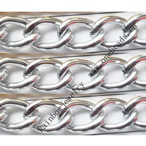 Aluminum Chains Link's Size : 16.8x11.4mm, Sold by Group