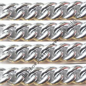 Aluminum Chains Link's Size : 13x9.8mm, Sold by Group