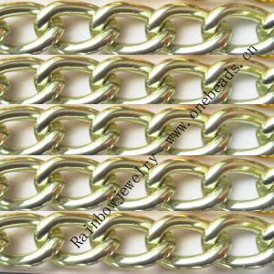Aluminum Chains Link's Size : 15.3x10mm, Sold by Group