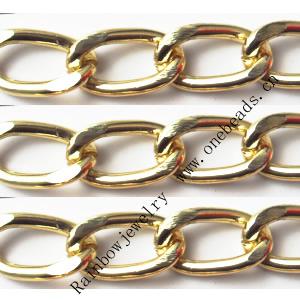 Aluminum Chains Link's Size : 21.2x12.3mm, Sold by Group