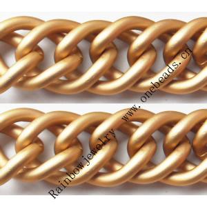 Aluminum Chains Link's Size : 19.2x14.8mm, Sold by Group
