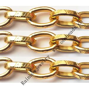 Aluminum Chains Link's Size : 17.4x10.3mm, Sold by Group
