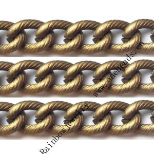 Aluminum Chains Link's Size : 12.9x9.2mm, Sold by Group  
