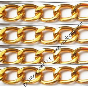 Aluminum Chains Link's Size : 16.1x11mm, Sold by Group  