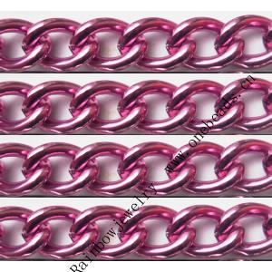 Aluminum Chains Link's Size : 13.9x9.8mm, Sold by Group  