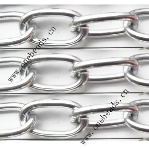 Aluminum Chains Link's Size : 20.3x11.8mm, Sold by Group  