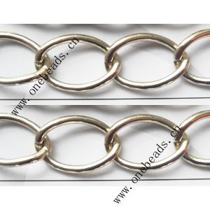 Aluminum Chains Link's Size : 24x15.7mm, Sold by Group  