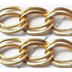Aluminum Chains Link's Size : 27x17mm, Sold by Group  