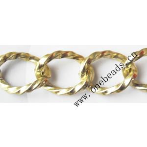 Aluminum Chains Link's Size : 21.2x15.8mm, Sold by Group  