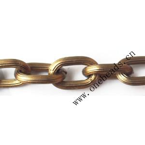 Aluminum Chains Link's Size : 15.5x10mm, Sold by Group  
