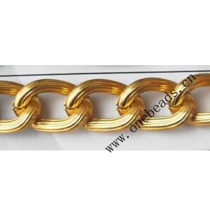 Aluminum Chains Link's Size : 15.5x10.3mm, Sold by Group  