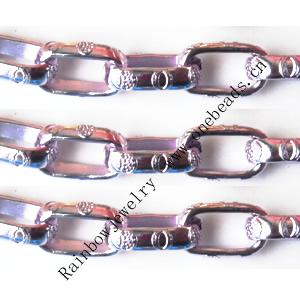 Aluminum Chains Link's Size : 15x8.6mm, Sold by Group  