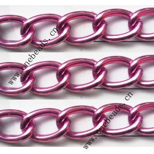 Aluminum Chains Link's Size : 15.1x9.7mm, Sold by Group  
