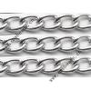 Aluminum Chains Link's Size : 14x8.8mm, Sold by Group  