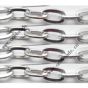 Aluminum Chains Link's Size : 15.1x9.3mm, Sold by Group  