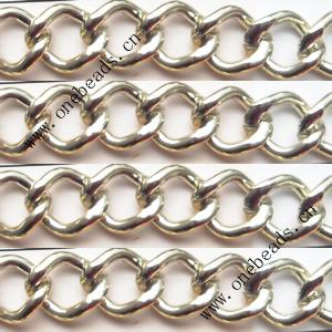 Aluminum Chains Link's Size : 12.3x9.8mm, Sold by Group  