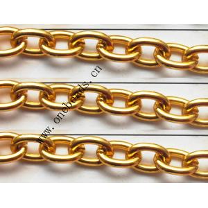 Aluminum Chains Link's Size : 10.3x7.4mm, Sold by Group  