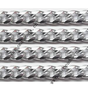 Aluminum Chains Link's Size : 9.9x6.6mm, Sold by Group  