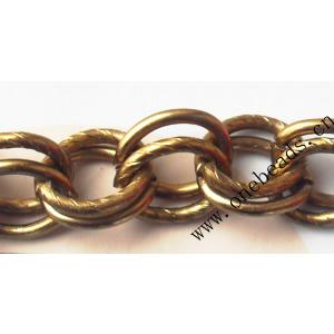 Aluminum Chains Link's Size : 14x11.4mm, Sold by Group  