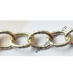 Aluminum Chains Link's Size : 14x10.5mm, Sold by Group  