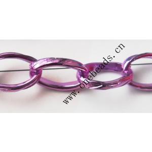 Aluminum Chains Link's Size : 15.3x10mm, Sold by Group  