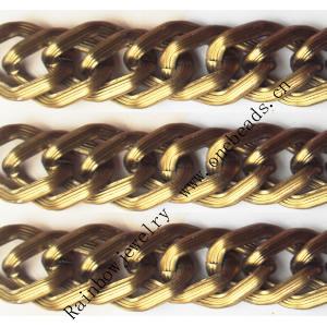 Aluminum Chains Link's Size : 16.2x11.4mm, Sold by Group  