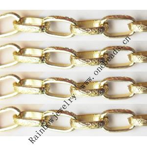 Aluminum Chains Link's Size : 13.1x9.3mm, Sold by Group  
