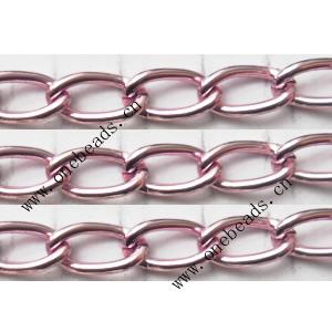 Aluminum Chains Link's Size : 11.9x6.5mm, Sold by Group  