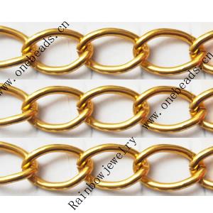 Aluminum Chains Link's Size : 15.2x9.6mm, Sold by Group  
