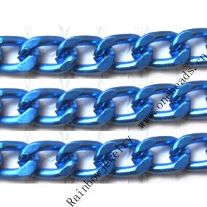 Aluminum Chains Link's Size : 10x6.8mm, Sold by Group  