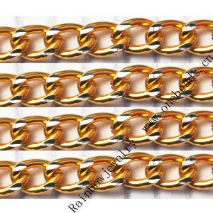Aluminum Chains Link's Size : 8.2x6.3mm, Sold by Group  