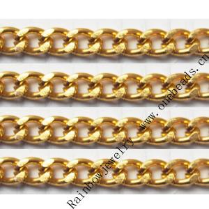 Aluminum Chains Link's Size : 8.2x6mm, Sold by Group  