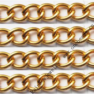 Aluminum Chains Link's Size : 9.3x7.3mm, Sold by Group  